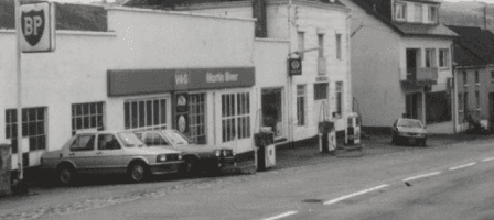 Garage Martin Biver - Photo historique années 1970