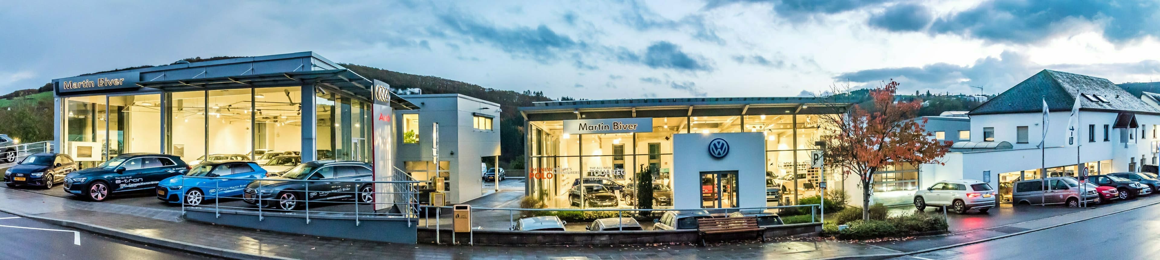 Showroom Garage Martin Biver - Vue panoramique